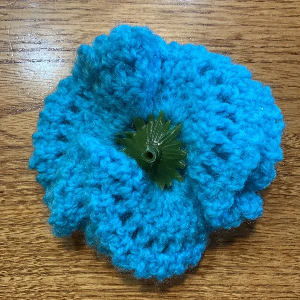 Crochet Flower Blue